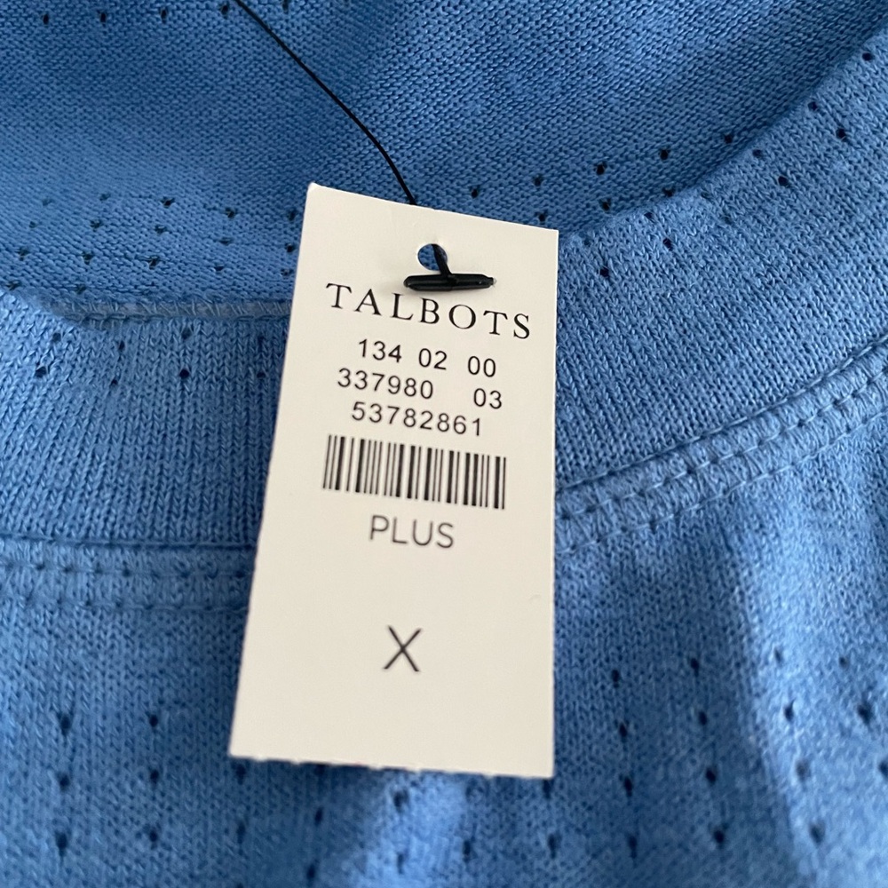 T By Talbots
NWT Pointelle Stripe Raglan Long-sleeve
Drawstring Top X - Picture 7 of 7